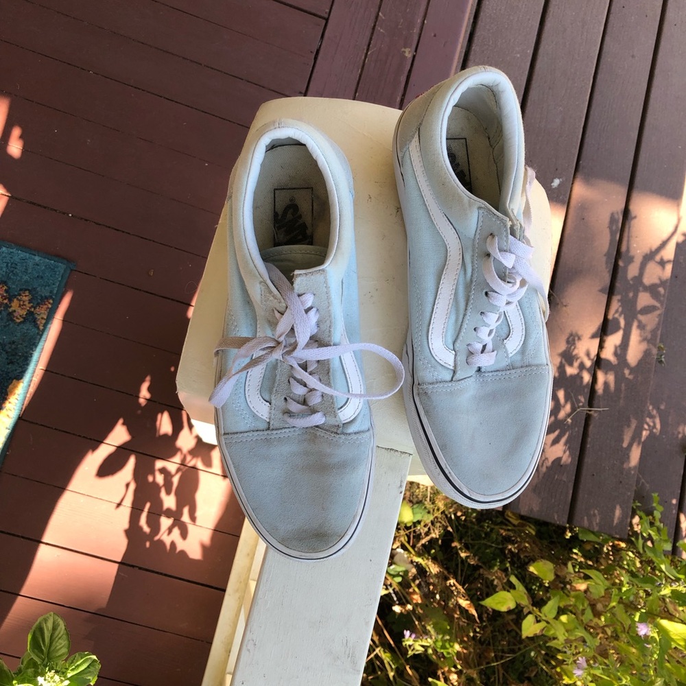 Baby blue Vans